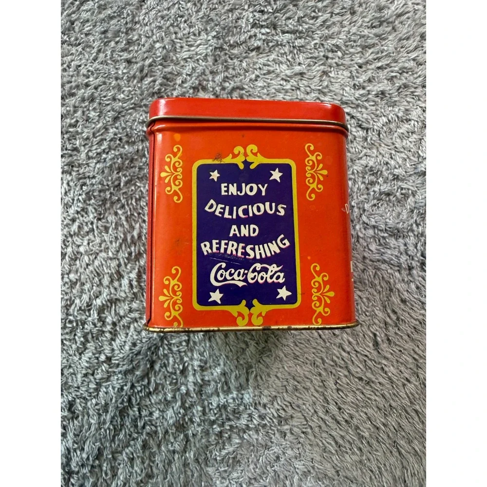 Coca-Cola Unisex Vintage Style Recipe Tin Box OS Red Metal Advertising Graphic
